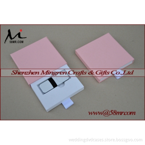 Fabric Linen Vinyl USB Flash Drive Storage Packaging Gift boxes